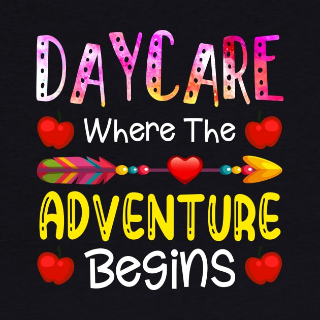 Kids Daycare Where The Adventure Begins Cute Gift by schirmerbas